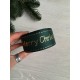 Репс  " Merry Christmas снежинки и падуб  "  4 см темно зеленый        рулон 22.5 метра