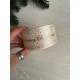 Атлас "  Merry Christmas з зірочками   "  4 см  бежевий   рулон 22.5 метри