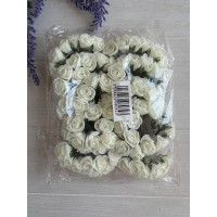 Розы 1,5 см , молочные        144 шт
