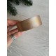 Атлас " Merry Christmas  и падуб   "  2,5 см  имбирный    рулон 22.5 метра