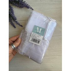 Мешочки з органзи 7*9 см, білі упаковка 100 шт