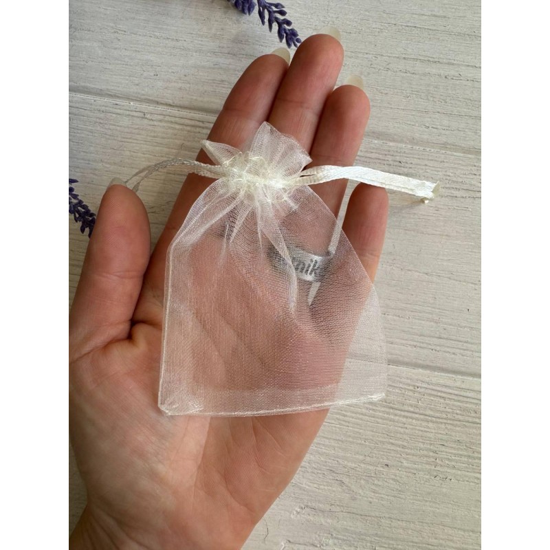 Мешочки из органзы 7*9 см  ,   айвори    упаковка 100 шт