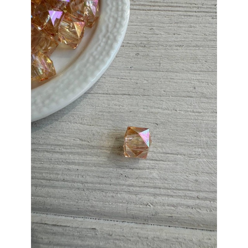 Намистини Куб " Кришталеві Хамелеон "  10 мм, карамельні     500 грам