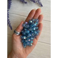 Намистини Куб " Кришталеві Хамелеон "  10 мм, голубі    500 грам