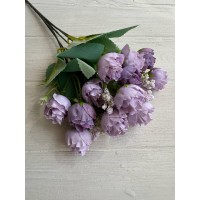 Букет флористический " Пион кудрявий мелкий  " светло фиолетовый
