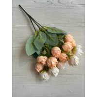 Букет флористический " Пион кудрявий мелкий  " персиковый