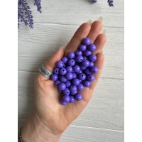 Намистини круглі акрилові   " С06510 "  фіолетові 10 мм 500 грамів