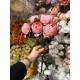 Букет флористический " Пион средний "  персиково  - розовый