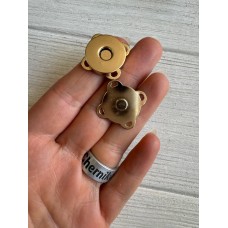 Кнопка магнит пришивная  № 2  18 мм , золото    1 шт
