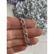 Цепочка  5 * 9  мм светлое серебро   50 см