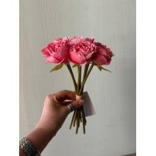 Букет  " Розы  кудрявые  " розовые  9 шт