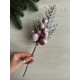Ветка с заснежеными яблочками  "  С30425 "      1 шт