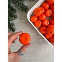 Мандарины искуственные средние , оранжевые    100 шт
