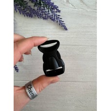 Карабин фастекс 4,8*2,8 см, черный 1 шт