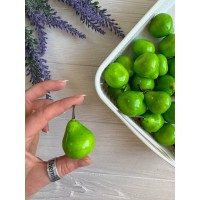 Груши искуственные средние   ,зеленые    100 шт