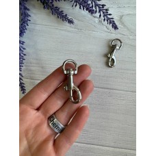 Карабин  " Люкс 4,5 * 1,6 см   "  серебро   1 шт