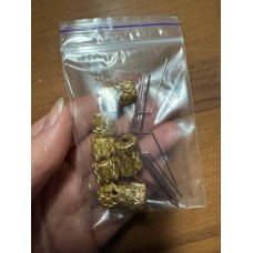 Крепления алюминиевые для новогодних игрушек , золотые 10 шт