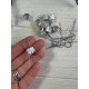 Крепления алюминиевые для новогодних игрушек , серебро 10 шт