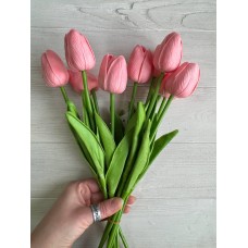 Тюльпани  букет , рожеві  9 шт