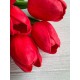 Тюльпани штучні букет червоні    9 шт