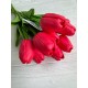 Тюльпани штучні букет червоні    9 шт