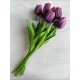 Тюльпани штучні букет , фіолетові  9 шт