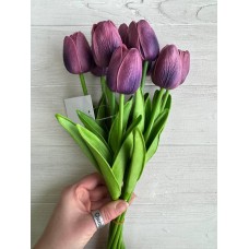 Тюльпани  букет , фіолетові  9 шт