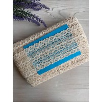 Мереживо в'язане " Marill  D30186  " бежеве  рулон 15 ярдів