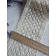 Кружево  вязанное " Marill  D30187 "  бежевое    рулон  15  ярдов
