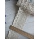 Кружево  вязанное " Marill  D30188 "  бежевое    рулон  15  ярдов