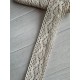 Кружево  вязанное " Marill  D30185 "  бежевое    рулон  15  ярдов