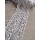 Кружево  вязанное " Marill  D30186 "  белое    рулон  15  ярдов