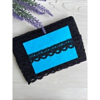 Мереживо в'язане " Marill  D30099  " чорне рулон 15 ярдів