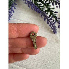 Подвеска металлическая "  Ключ   "  бронза    10 шт