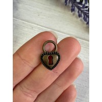 Подвеска металлическая "  Замок  "  бронза     10 шт