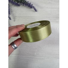 Лента атласная 2,5 см  рулон   32,5 метра  матча (код100)