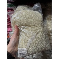 Бусины  жемчуг  на нитке " Люкс "      3 мм айвори    500 грам