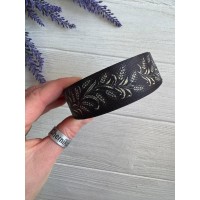 Репс  " Колоски  2,5 см "  черный фон     22,5 метра