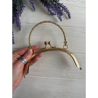 Фермуар пришивний з ручкою " 12 "   ,   золото  1 шт