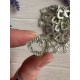 Кабошон "  Сердце в стразах  " 30  шт