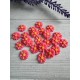 Серединка акриловая " Ромашка 1.2 см  " коралловая   20 шт