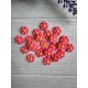 Серединка акриловая " Ромашка 1.2 см  " коралловая   20 шт
