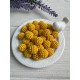 Бусины  " Ежевика матовая  "    12 мм , кукурузные ( темно желтые )      500 грамм