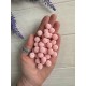 Бусины  " Ежевика матовая  "    12 мм , персиково розовые     500 грамм