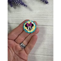 Кабошон плоский "  Міккі Маус в круге " 10 шт