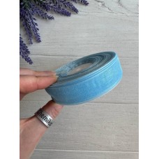 Стрічка Органза 2,0 см голуба ,  45 метрів