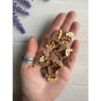 Гудзики дерев'яні "  Ніжка  " 15*11 мм   20 шт