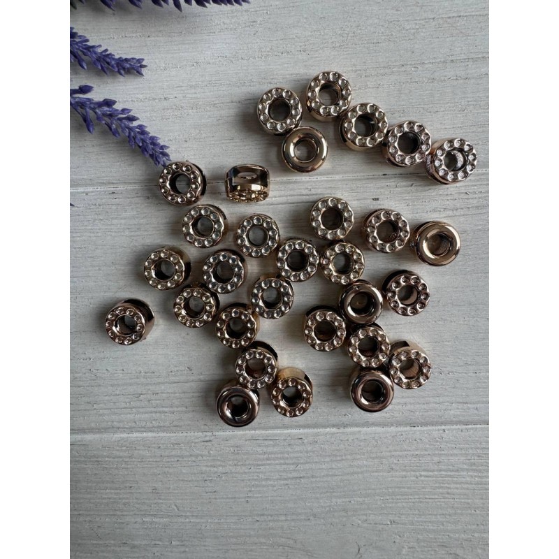 Пряжка кругла  13 мм , золото 20  шт