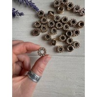 Пряжка круглая  13 мм, золото 20 шт