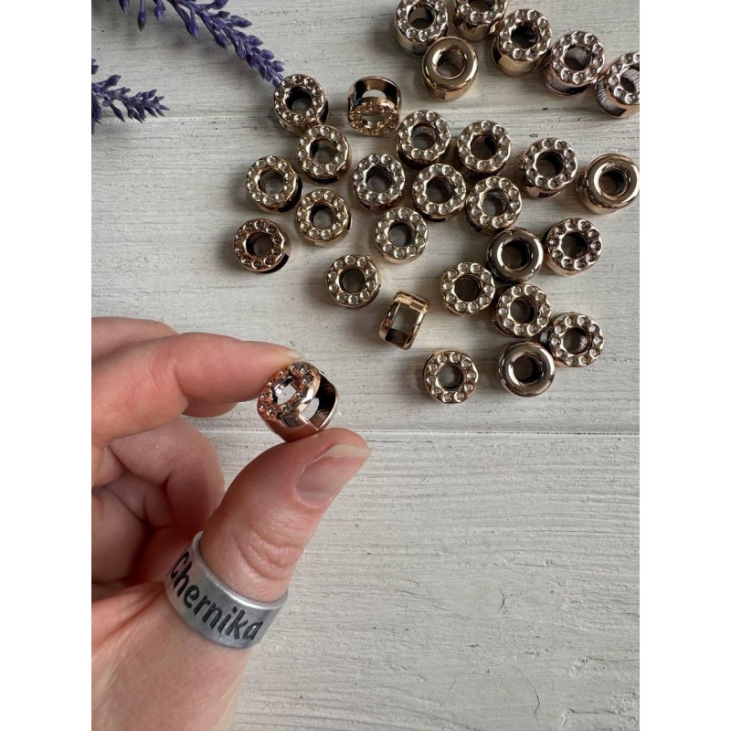 Пряжка кругла  13 мм , золото 20  шт